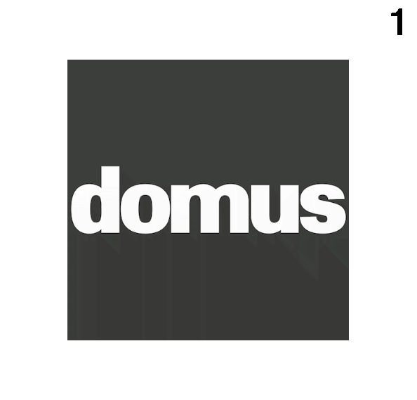 Blue walls and an iron footbridge in a renovated apartment in Milan